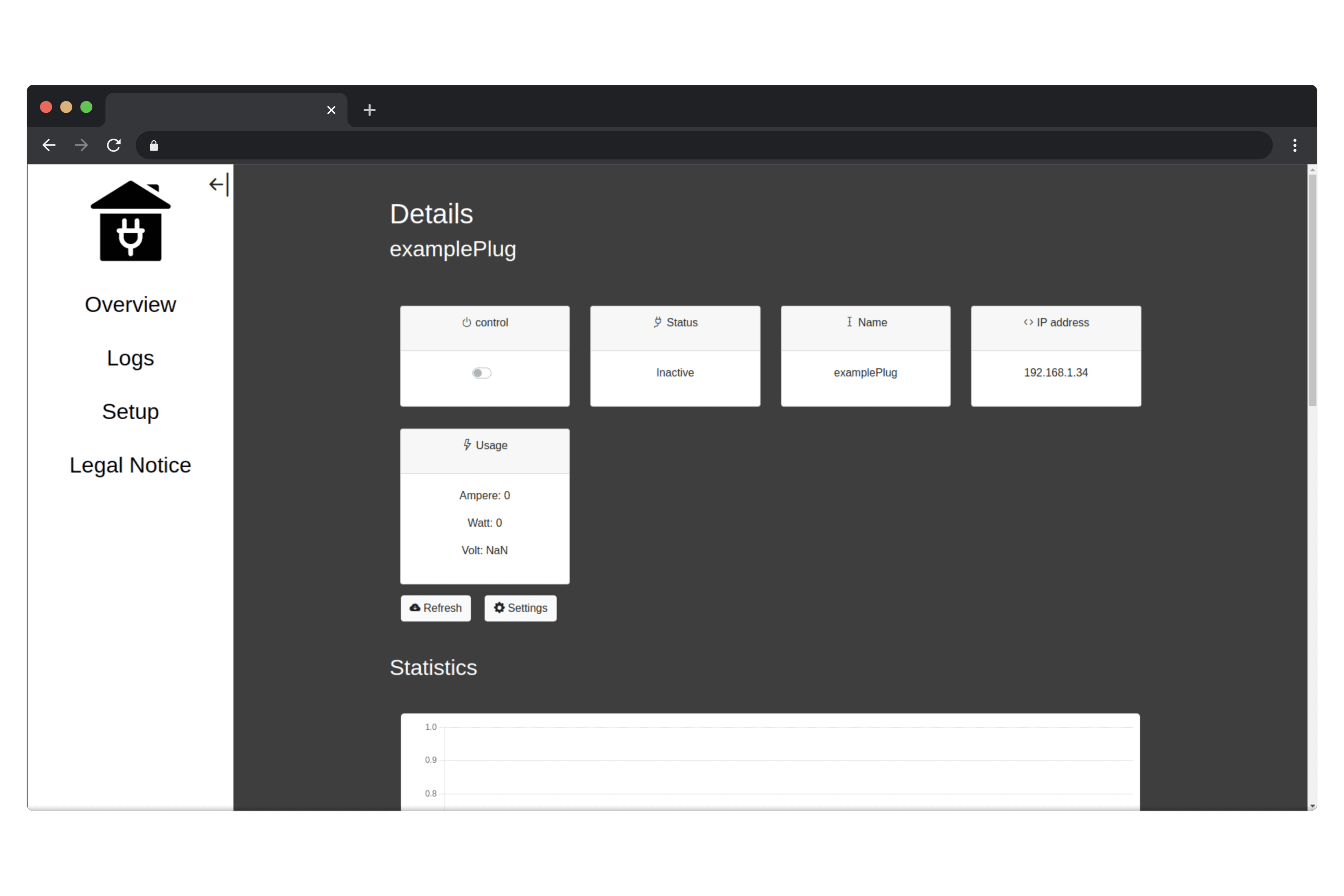 Smart Plug project screenshot